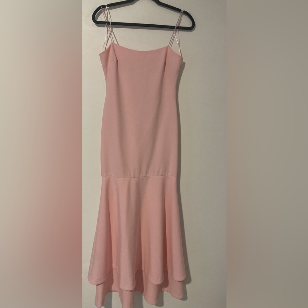 Blush Pink Maxi Dress with Delicate Straps size 4 Likely